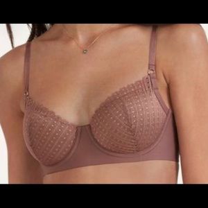 Eyelet Lace Balconette Bra